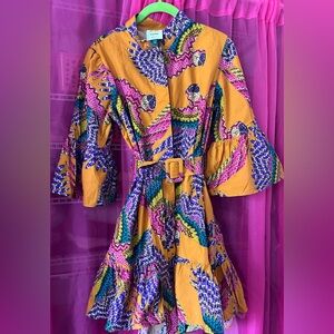 Farmrio Patterned Dress with Belt